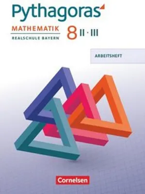 Immagine prodotto di Pythagoras 8. Jahrgangsstufe (WPF II/III) - Realschule Bayern - Arbeitsheft mit eingelegten Lösungen