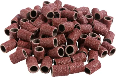 Immagine prodotto di Sina 100x tappi di levigatura grana 120 - manicotti di levigatura per frese per unghie, manicure e pedicure