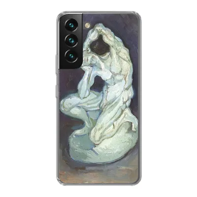 Produktbild von MuchoWow® Handyhülle Schutzhülle Hülle für Samsung Galaxy S22 Gipsskulptur eines knienden Mannes - Vincent van Gogh Silikon Softcase Handy Hülle - Mobiltelefonhülle