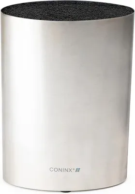 Immagine prodotto di Ceppo di coltelli RVS Saporo - portacoltelli in acciaio inox - elegante e funzionale - 1 pezzo - RVS