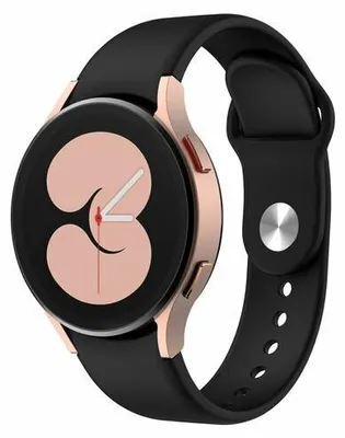 Produktbild von By Qubix passend für Samsung Galaxy Watch 4 - 40mm & 44mm - Sportarmband - Schwarz