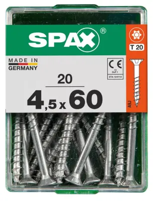 Produktbild von Spax Universalschrauben 4.5 x 60 mm TX 20 - 20 Stk.