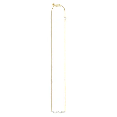 Obrázok produktu pre cai náhrdelník 925/- striebro pozlátené bielym topásom
