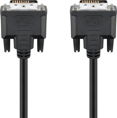 Produktbild von DVI-D Full HD-Kabel Dual Link, Nickel DVI-D-Stecker Dual-Link (24+1 pin) > DVI-D-Stecker Dual-Link (24+1 pin)