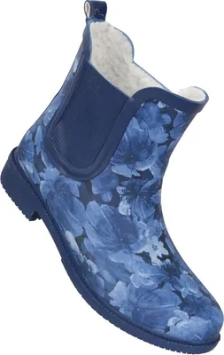 Produktbild von Mountain Warehouse - Dámské gumové holínky, květinové, gumové MW1110 (37 EU) (tmavě modrá)