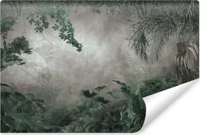 Produktbild von Muralo Vlies Fototapete für Wohnzimmer DSCHUNGEL exotische Pflanzen Beton Br. 270cm x Hö. 180cm