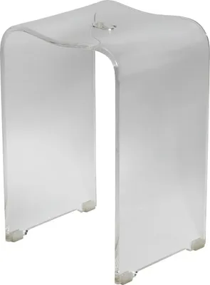 Produktbild von SAT Badhocker Duschhocker aus Acryl rutschfester, Transparent