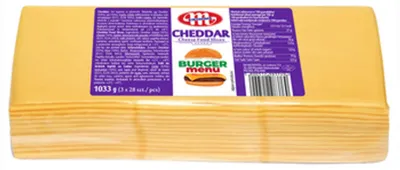 Zdjęcie produktu dla Mlekovita Cheddar Burger plastry 1033g