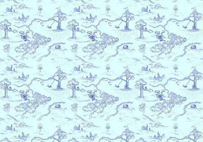 Produktbild von Disney Fototapete Polyurethander Bär Blau - 610079 - 400 x 280 cm