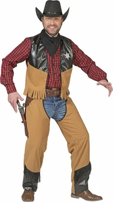 Produktbild von Cowboy Kostüm "Austin" für Herren | Braun - Wilder Westen Größe: 52/54