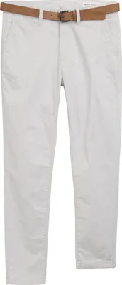 Produktbild von Tom Tailor Herren Chinohose Slim Fit mit niedriger Leibhöhe, 4-Pocket-Style und Gürtel