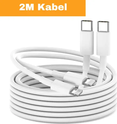 Produktbild von iPhone 12 13 14 Pro Max Schnell Ladegerät 2M Netzteil USB‑C auf Lightning Ladekabel