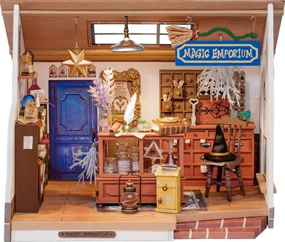 Imagen del producto de ROBOTIME DG155, Miniatura de casa para modelismo, ideal para niños y niñas, a partir de 14 años, apto para adultos y niños, multicolor, 148 piezas
