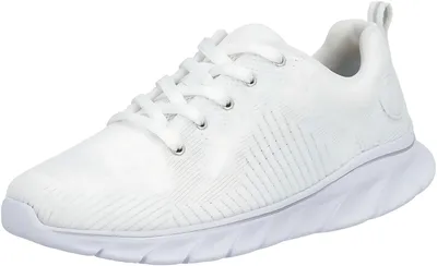 Obrázok produktu pre Rieker Dámske šnurovacie tenisky z textilu 54022, veľkosť: 37 EU, farba: biela