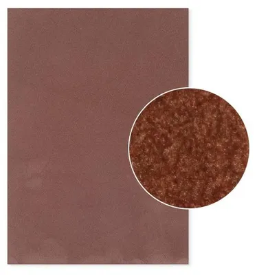 Produktbild von Plottermarie Plotterfolie Premium Flockfolie mit samtiger Oberfläche – Plotterfolie für Textildruck, T-Shirts, Baumwolle, Polyester & Mischgewebe A4 - 530 Brown
