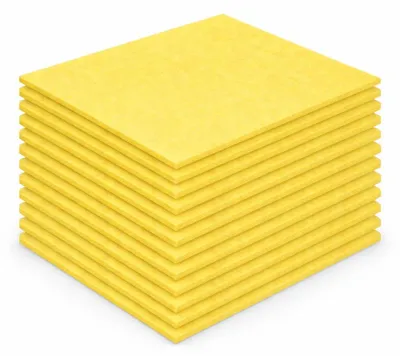 Produktbild von 15er Set Schwammtücher Gelb - Spültücher extrem saugstark - Putztücher - Wischtücher Allzweck Reinigungstuch - Schwammtuch für Küche Haushalt - Abwaschtuch - wiederverwendbare Küchentücher