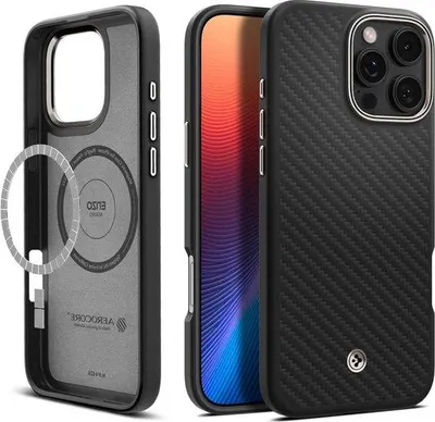 Zdjęcie produktu dla Czarne etui MagSafe na telefon iPhone 16 Pro Max