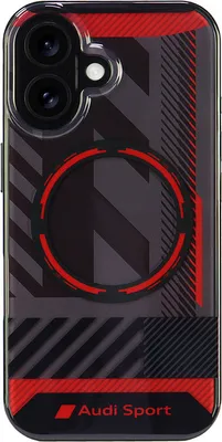 Image de Audi iPhone 16 Back cover case - IML case - magsafe - Noir
