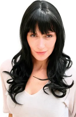 Produktbild von WIG ME UP Lange Perücke, schwarz, wellig 3001-1B