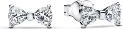Image de Pandora Sterling argent Cubic Zirconia Clear 293542C01 Boucles d'oreilles