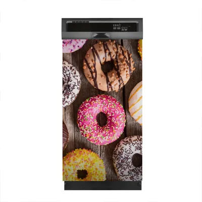 Produktbild von Aufkleber sticker 45x80 cm Dekorative folie Spülmaschine - Donuts mit Schokolade