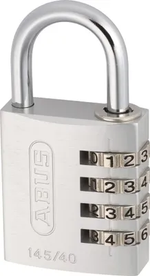 Image de ABUS Cadenas antivol à combinaison 4 Chiffres – Gris 145/40