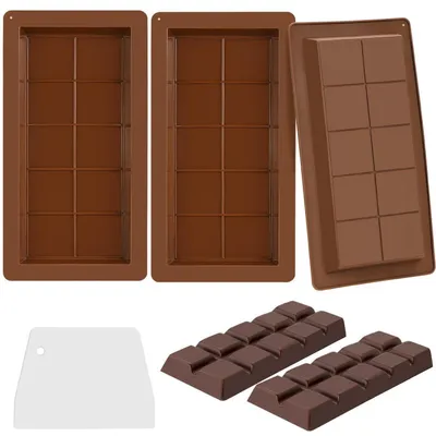 Obrázek produktu pro Silikonové formy na čokoládu, hluboké, 2 kusy, vhodné na pralinky a sladkosti