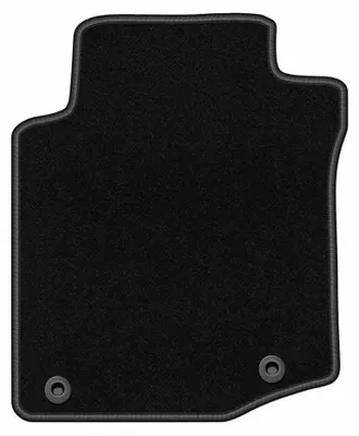 Produktbild von Fahrermatte Velours für Toyota Aygo I 2005-2014 (Schrägheck) – 1-tlg, Schwarz, passgenau – Wielganizator BASIC
