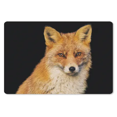 Obrázok produktu pre Podložka pod myš - Líška - červená - čierna - 27x18cm - Rohožka pod myš
