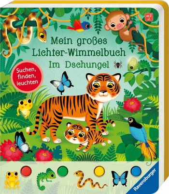 Obrázek produktu pro Mein großes Lichter-Wimmelbuch - Im Dschungel