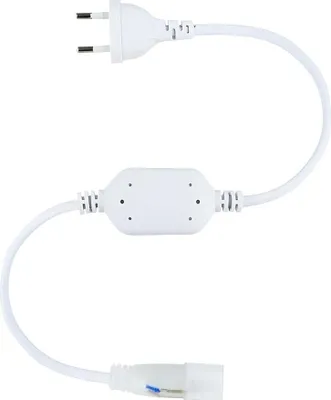 Produktbild von Gleichrichterkabel für LED-Neonstreifen Dimmbar 220V Rund SFLEX17 Weiß