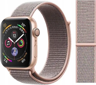 Image de Bracelet pour Apple Watch 1/2/3/4/5/6/7/8/9/SE, rose foncé, 38/40 mm, Matériau