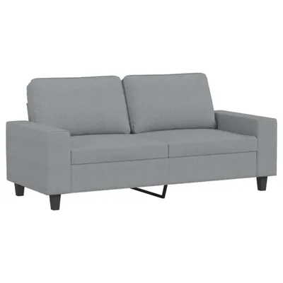 Zdjęcie produktu dla vidaXL 2-osobowa sofa jasnoszara 140 cm tkanina