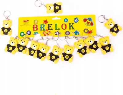 Immagine prodotto di Set di 12 portachiavi a forma di orsetto - Simpatico ciondolo a forma di orsetto per zaino e borsa - Idea regalo