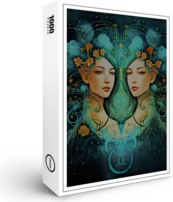 Produktbild von raxxa Premium-Puzzle "Steinzeichen Zwilling", 1000 Teile