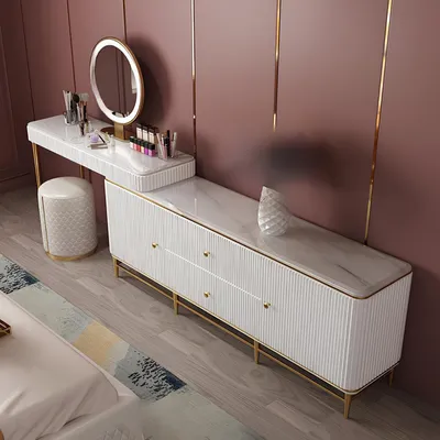 Produktbild von Schminktisch Spiegel Luxus Konsole Kommode Schlafzimmer Tische Tisch Kommoden