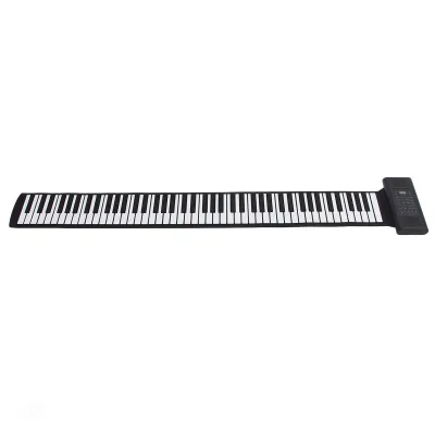 Obrázok produktu pre LED displej Skladacia klavírna klávesnica, prenosná dobíjateľná klavírna klávesnica, 88 klávesov Roll Up Piano, Roll Up Piano, elektronické ručné piano, silikónová klávesnica Roll Piano