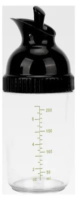 Produktbild von Salatdressing Shaker, 200ml Auslaufsicherer Soßenspender für Salatsoßen mit Deckel und Skala