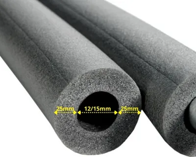 Obrázok produktu pre Izolačná trubica 1m, izolácia potrubia Ø 12/15 mm x 25 mm