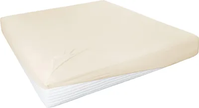 Produktbild von Hahn Haustextilien Elasthan-Feinjersey-Spannlaken Royal Größe 180-200x200-220 cm ecru