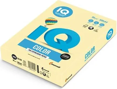 Obrázek produktu pro Barevný papír IQ Color A4 - YE23, žlutý, 160 g/m2, 250 listů