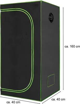 Produktbild von Gewächshaus Indoor Grow Pflanzenzelt Zuchtzelt Zelt Schrank 40x40x160cm - G2
