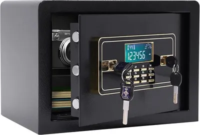 Produktbild von 22L Safe Tresor Feuerfest mit Wasserdicht, Möbeltresor mit Tastatur, Digital Heimtresor für Hause Business, Geld Schmuck Dokumente
