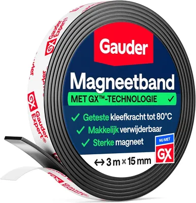 Zdjęcie produktu dla Samoprzylepna, mocna taśma magnetyczna (3 m x 15 mm)