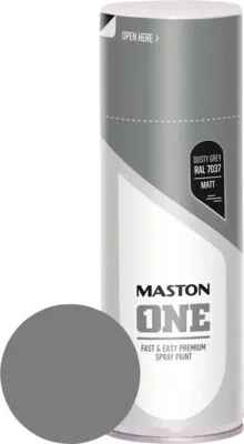Produktbild von Maston ONE - Sprühfarbe - matt - Staubgrau (RAL 7037) - 400 ml