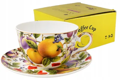 Productafbeelding van Chrysanthemum CUP 230ml Gold Edge Thin Porcelain Yamasen Vintage