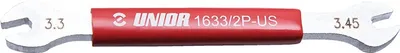 Zdjęcie produktu dla Klucz Unior 1633/2P-US Pro Spoke Wrench 3,3 amp; 3,45 mm – centrowalny 624950