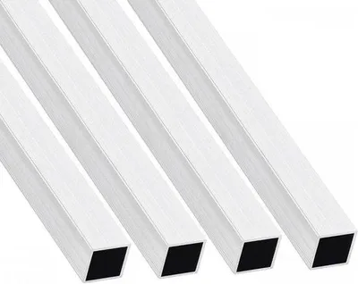 Obrázek produktu pro Čtvercové hliníkové trubky 20 x 20 mm, délka 300 mm, pro domácnost a strojírenství