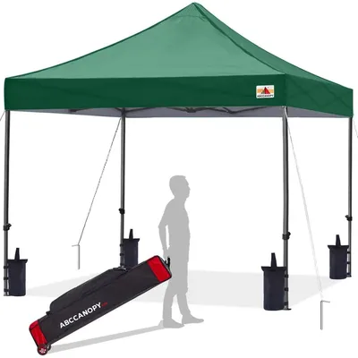 Image de Tente de jardin pop-up, vert foncé, 2,5 x 2,5 mètres, imperméable