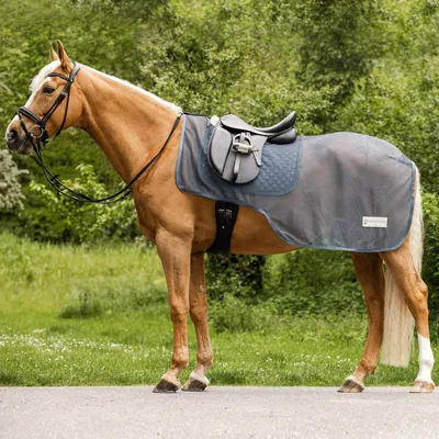 Produktbild von Waldhausen Fliegenausreitdecke COMFORT Kreideblau 145 cm